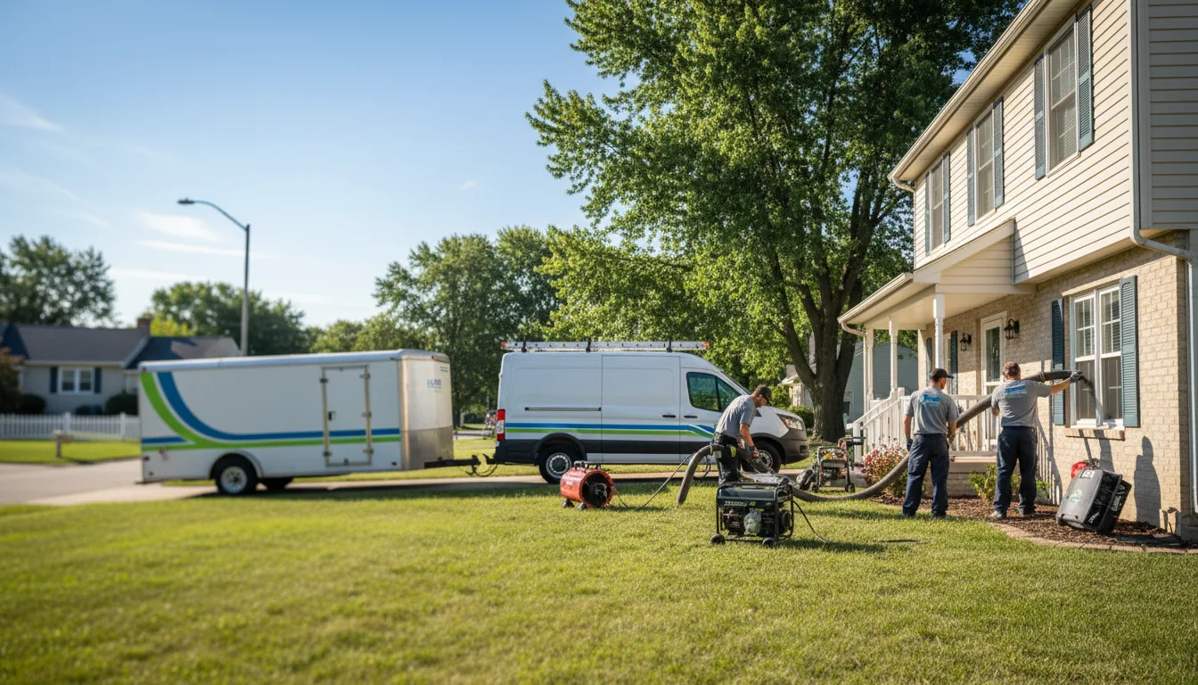 Flooded Basement Restoration And Cleanup With Repair in Johnsonville, IL near me